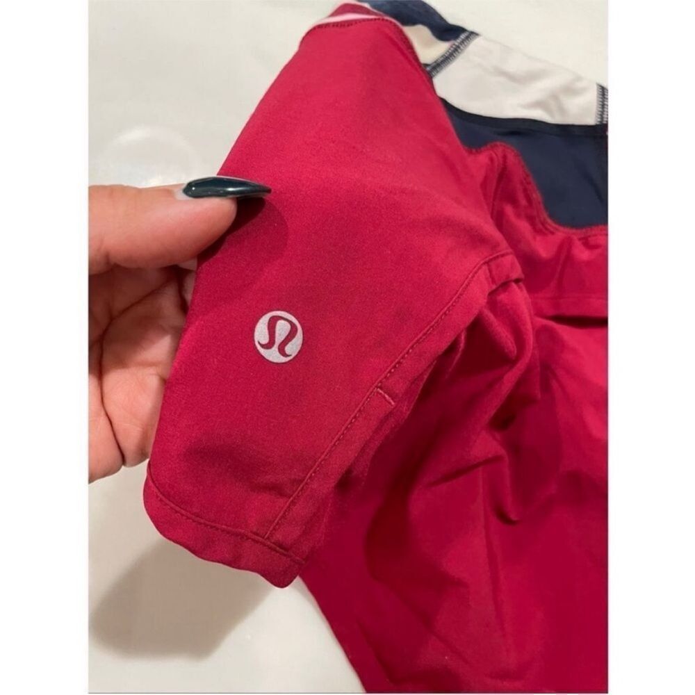 Lululemon Run Time Short 4 way stretch Red Quilt Lined Speed Up Tracker short - Picture 4 of 7